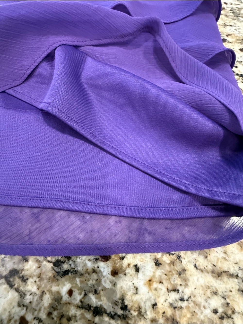 London Times purple sleeveless bodycon tiered midi dress SZ 6 - Picture 5 of 12